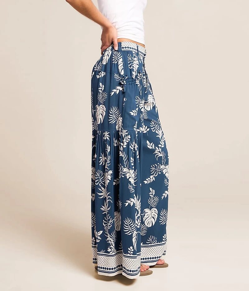 Tropical Wide Leg Beach Pant