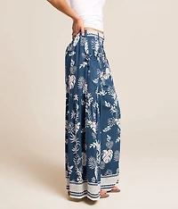 Tropical Wide Leg Beach Pant