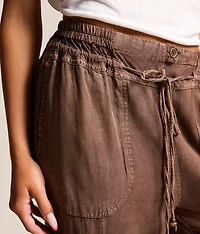 Cropped Wide Leg Cargo Pant