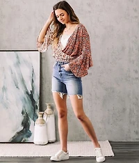 Paisley Surplice Top
