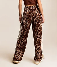 Cheetah Wide Leg Track Pant