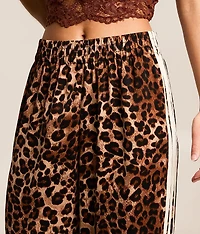 Cheetah Wide Leg Track Pant