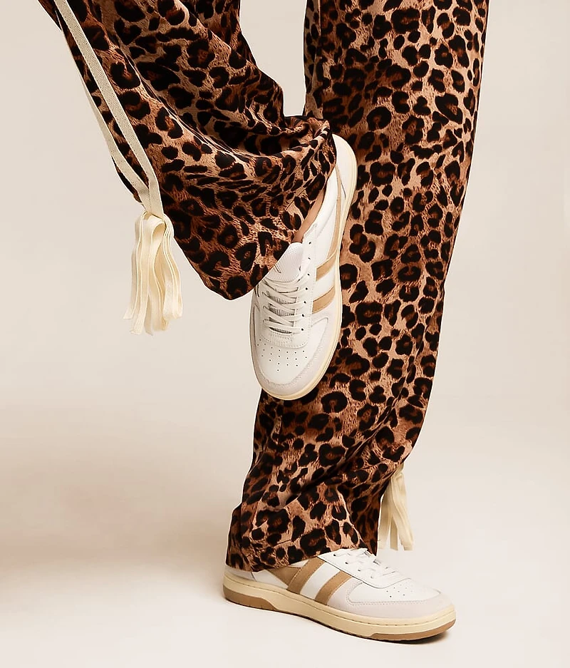 Cheetah Wide Leg Track Pant