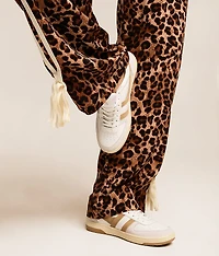 Cheetah Wide Leg Track Pant
