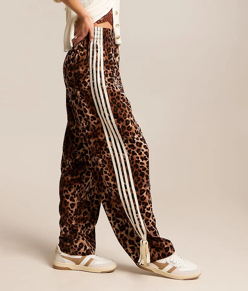 Cheetah Wide Leg Track Pant