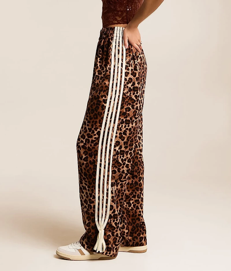 Cheetah Wide Leg Track Pant