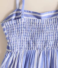 Girls - Striped Peplum Tank Top