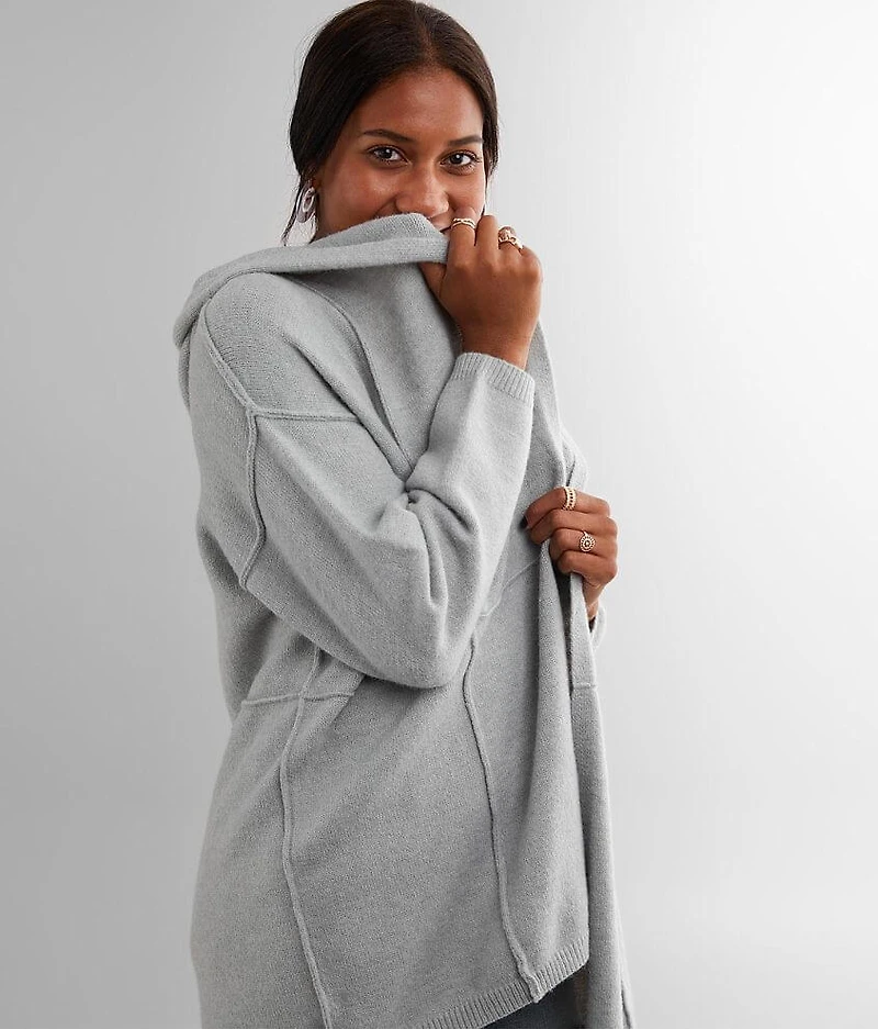 Hooded Cardigan Sweater