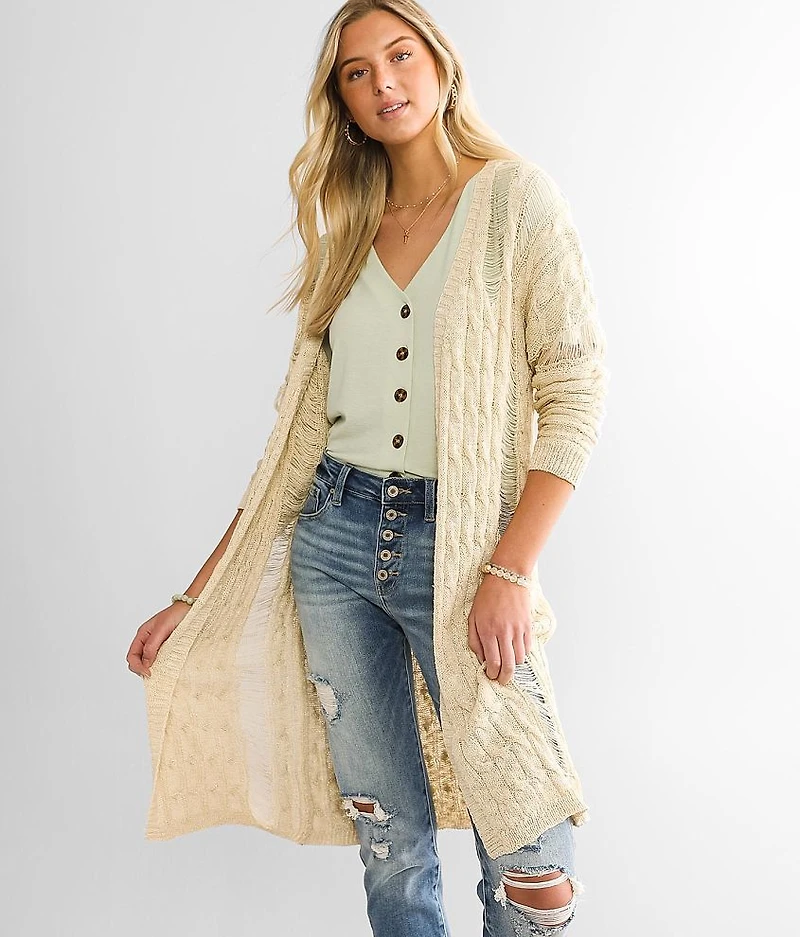 Destructed Cardigan Sweater