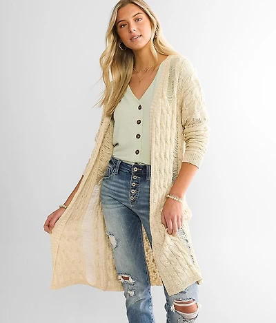 Destructed Cardigan Sweater