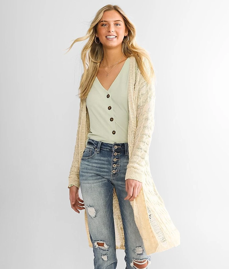 Destructed Cardigan Sweater