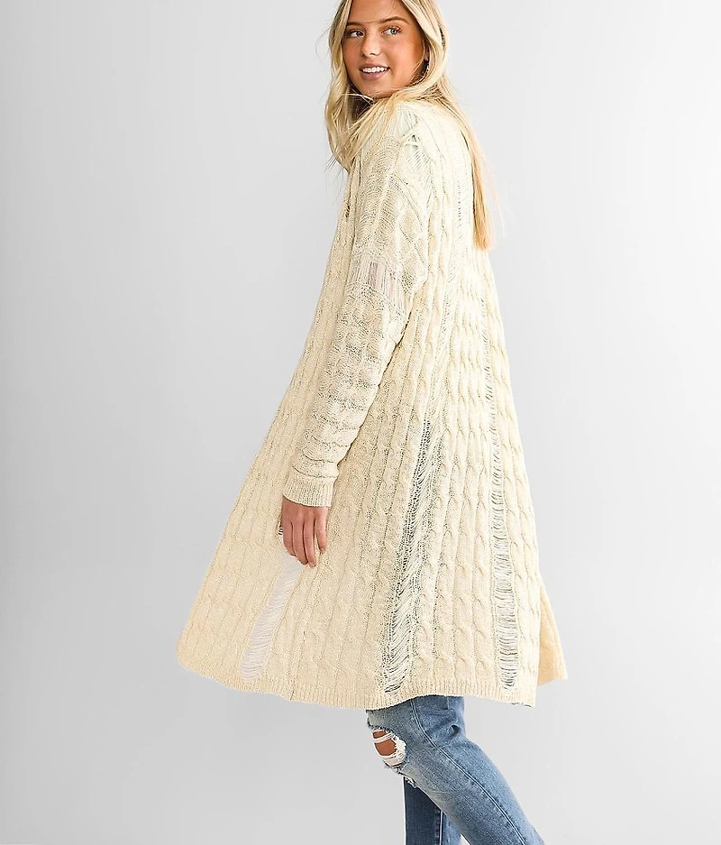 Destructed Cardigan Sweater