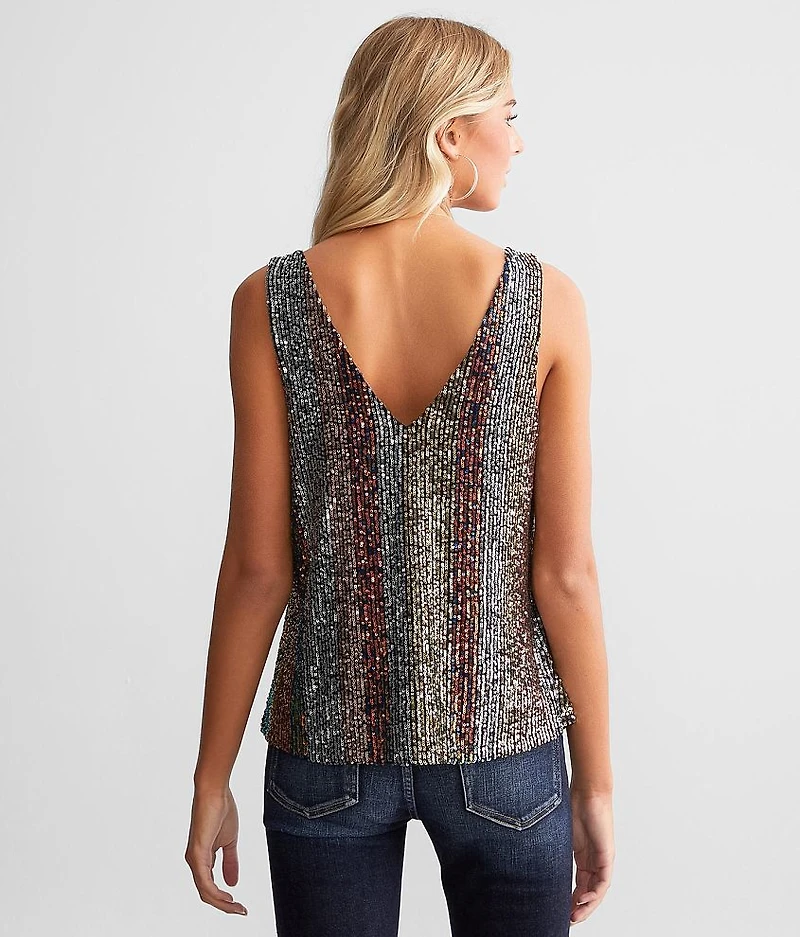 Flowy Sequin Tank Top