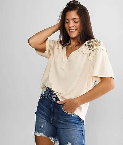 Floral Crochet Top
