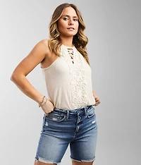 Crochet Applique Tank Top