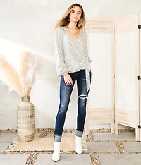 Sequin Wrap Top