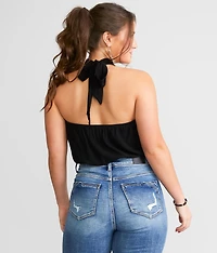 Twisted Halter Tank Bodysuit