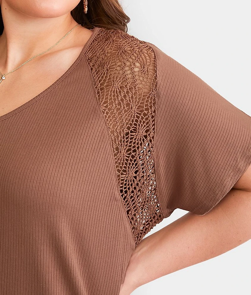 Crochet Inset Top
