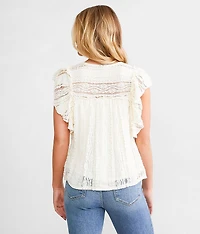 Ruffle Lace Top