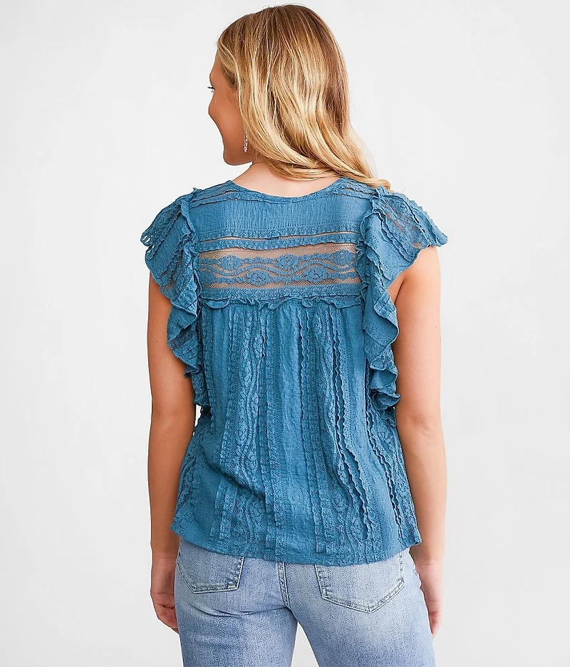 Ruffle Lace Top