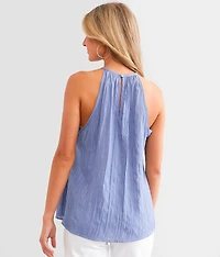 Studded Halter Tank Top
