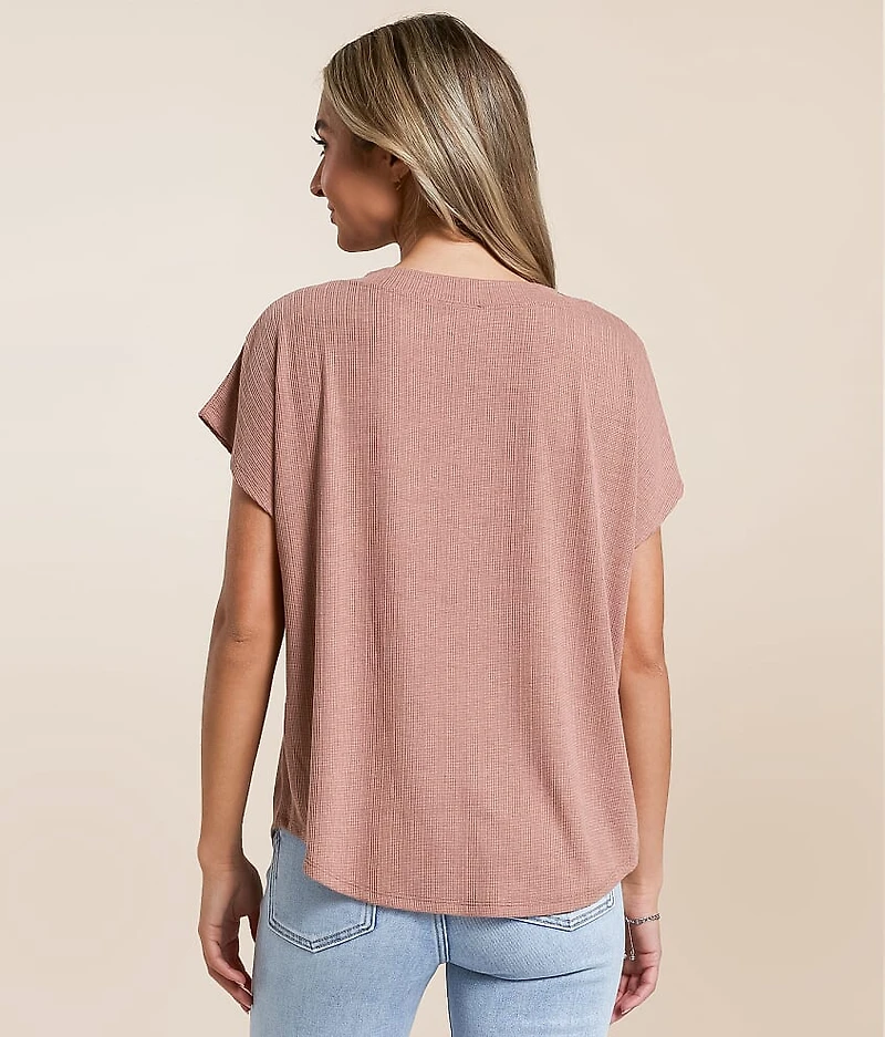 Eyelash Lace Pieced Top