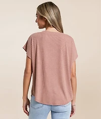 Eyelash Lace Pieced Top