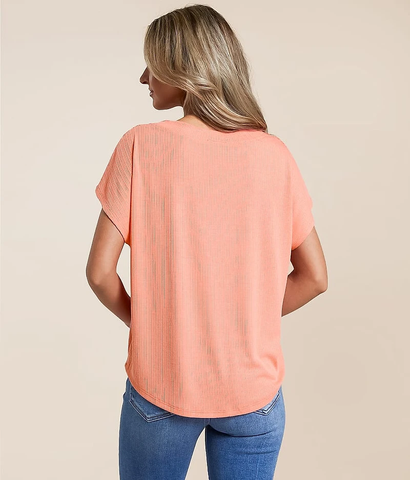 Eyelash Lace Pieced Top