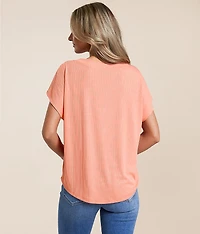 Eyelash Lace Pieced Top