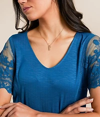 Lace Trim Top