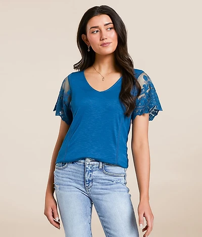 Lace Trim Top