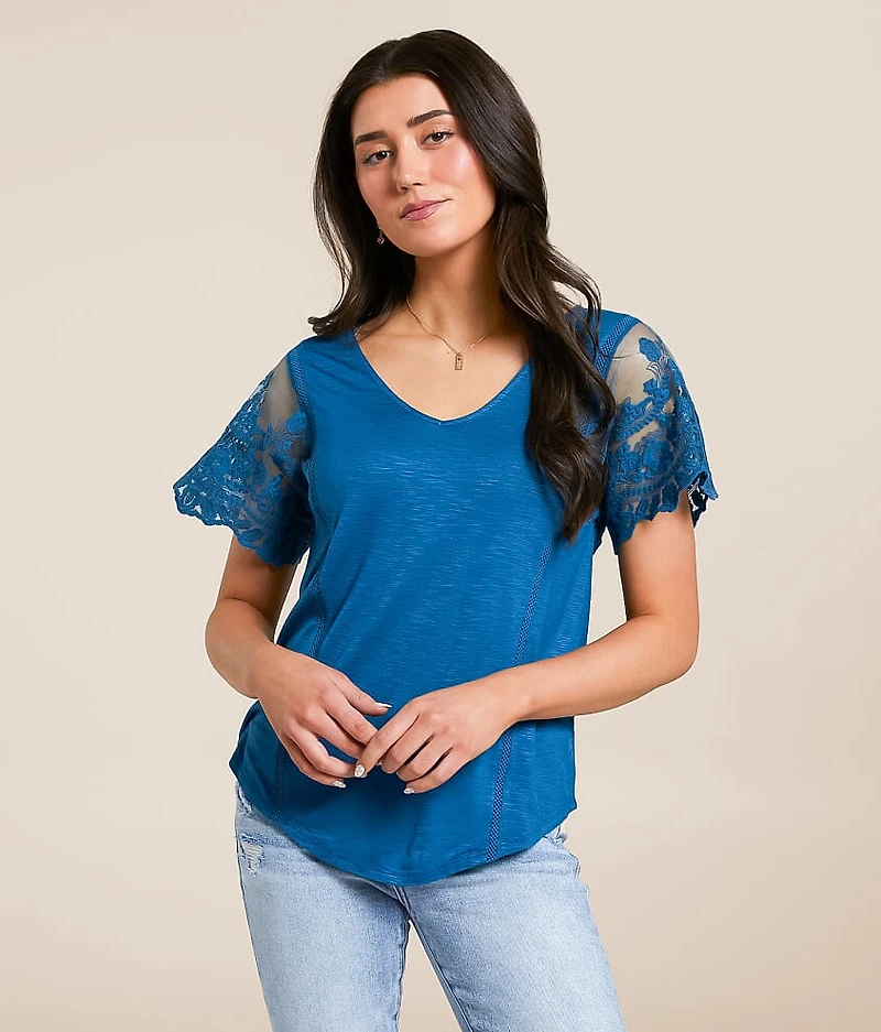 Lace Trim Top
