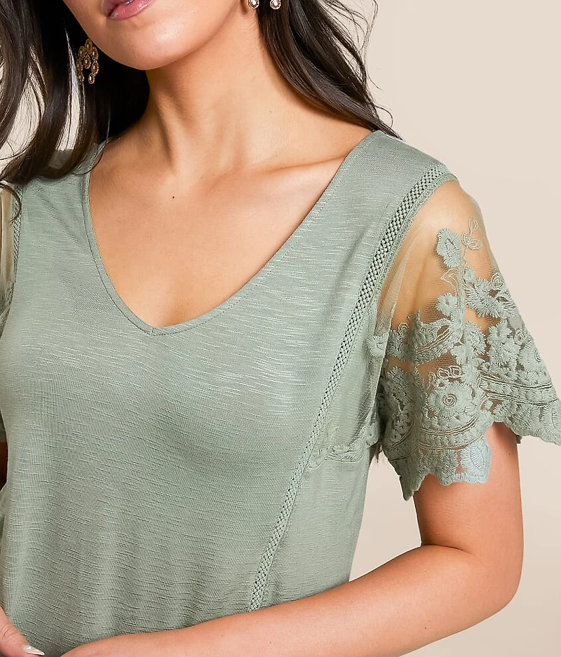Lace Trim Top