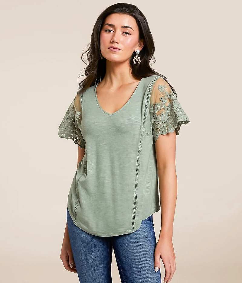 Lace Trim Top