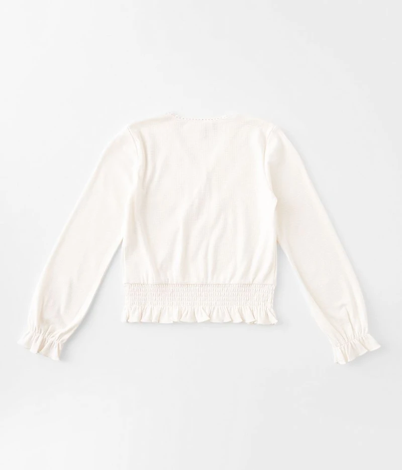 Girls - Slub Smocked Top