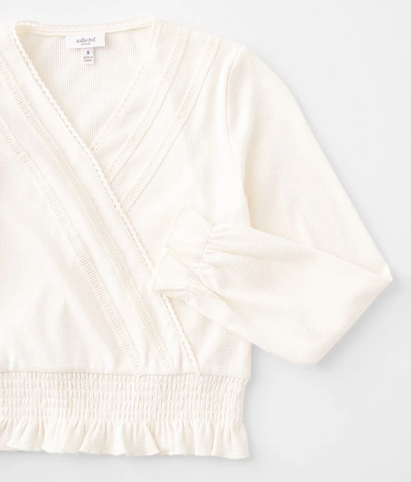 Girls - Slub Smocked Top