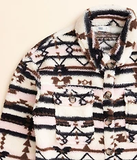 Girls - Southwestern Fleece Shacket