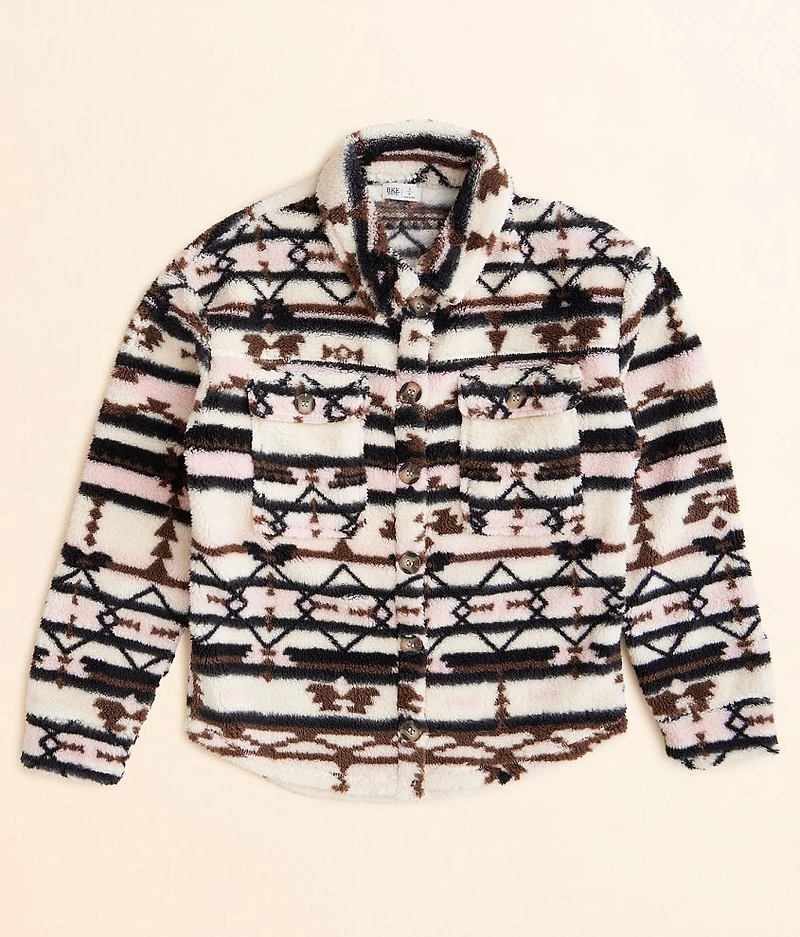Girls - Southwestern Fleece Shacket