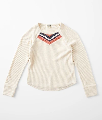 Girls - Waffle Knit Top