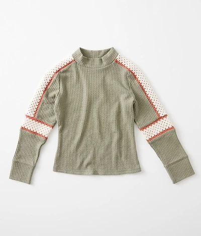 Girls - Pieced Crochet Top