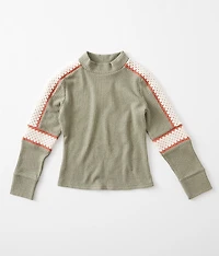 Girls - Pieced Crochet Top