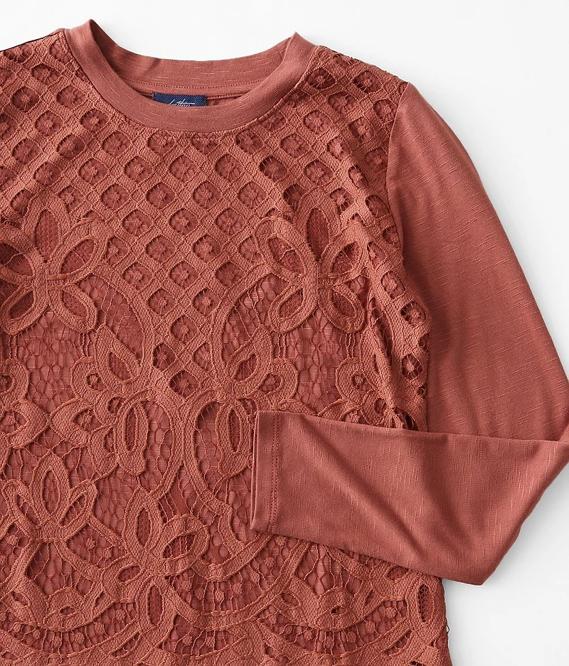Girls - Floral Lace Top