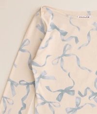 Girls - Ribbed Bow Top