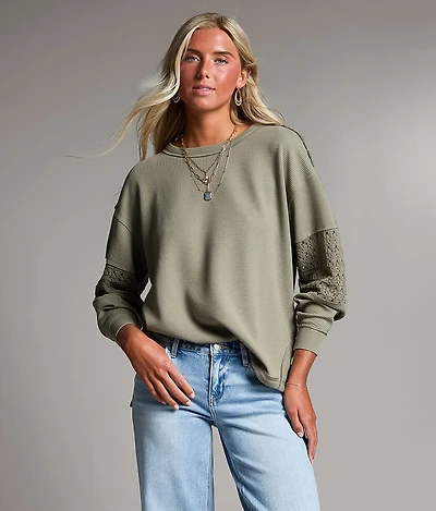 Pieced Crochet Top