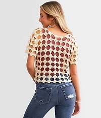 Crochet Cropped Sweater