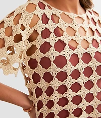 Crochet Cropped Sweater