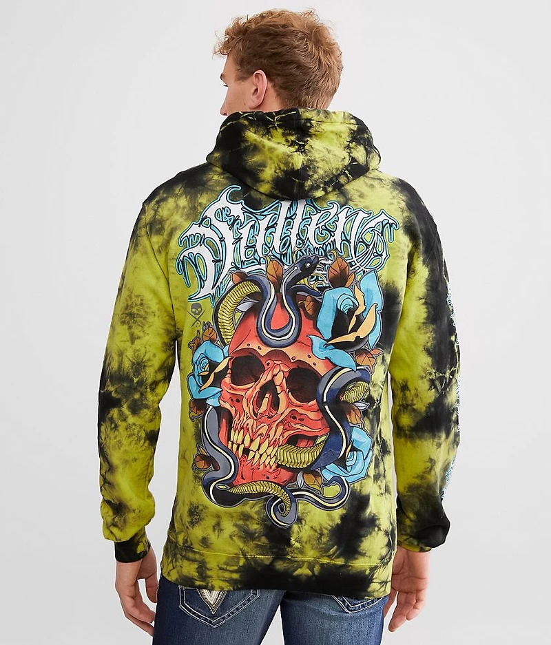 Red Skull Hooded Sweatshirt
