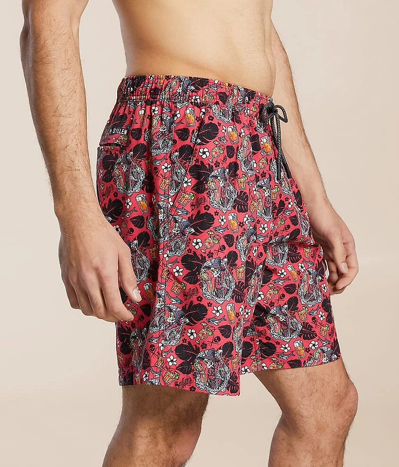 Shark Bite Stretch Swim Trunks
