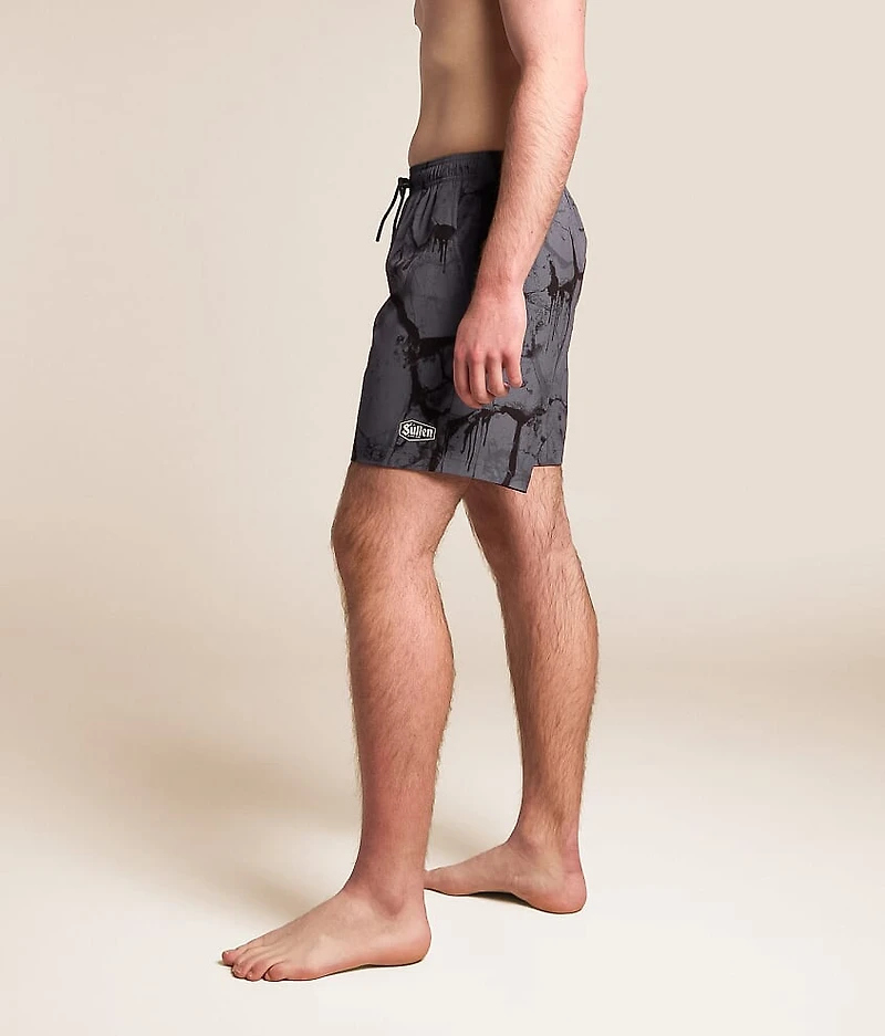 Cracked Stretch Swim Trunks