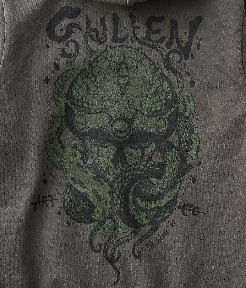 Boys - Black Octopus Hooded Sweatshirt